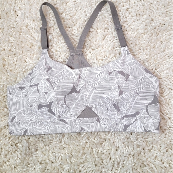 *Athleta Gray,White Sports Bra sz. S - Picture 1 of 7
